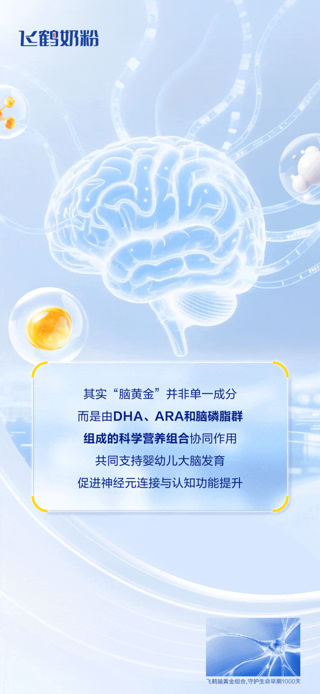 飞鹤奶粉揭秘宝宝大脑发育的“双引擎”！