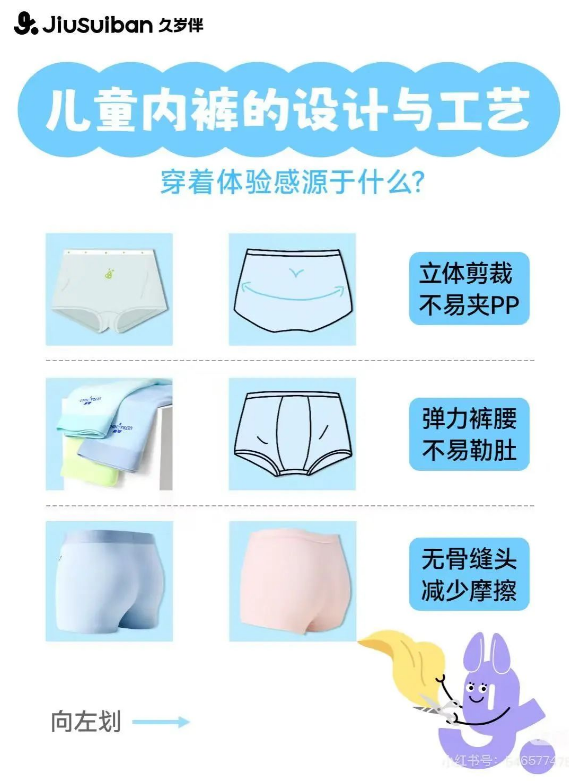 久岁伴：盘点一下儿童内裤的设计与工艺