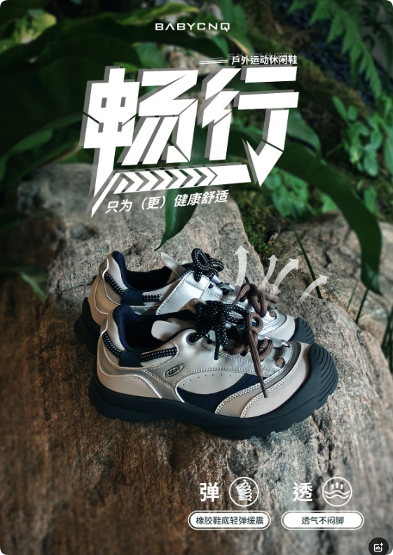 宝贝传奇童鞋畅行户外，健康舒适新选择！