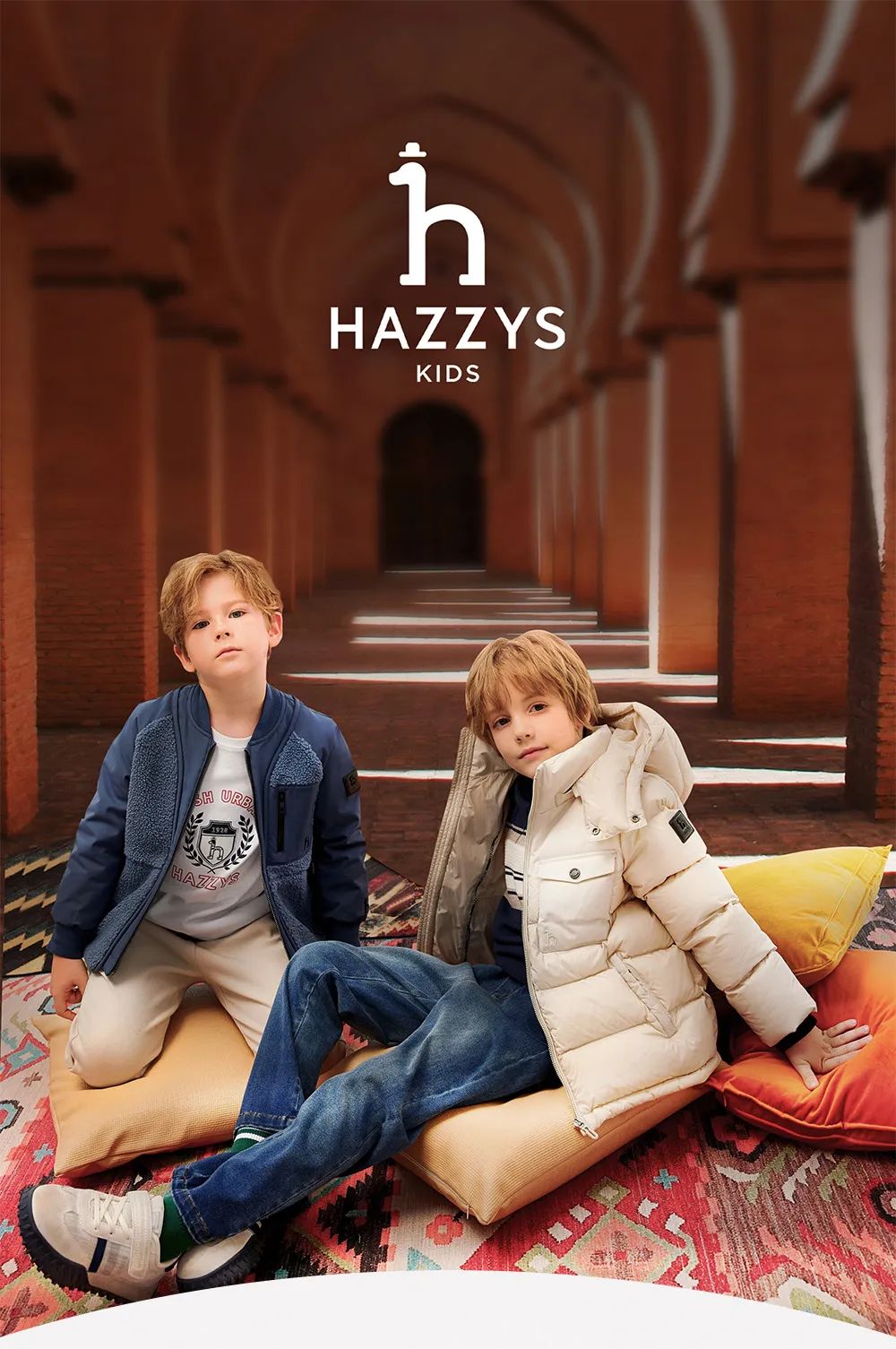 Hazzys Kids童装温暖交叠，早秋防寒穿搭