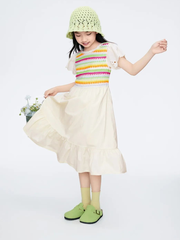 <a href='https://www.61kids.cn/tag-32/' target='_blank_'>安奈儿</a>女童连衣裙